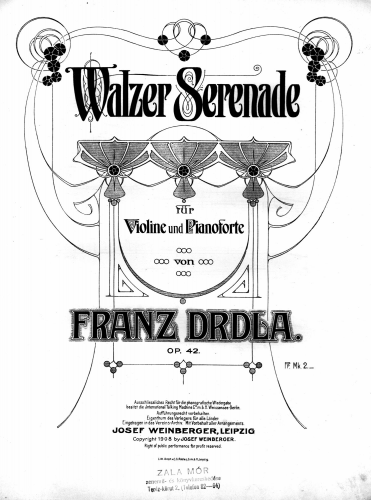 Drdla - Walzer Serenade - Scores and Parts