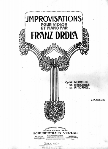Drdla - Rokoko - Scores and Parts