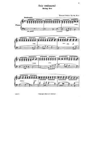 Poldini - Poésies, Op. 74 - Piano Score - Score