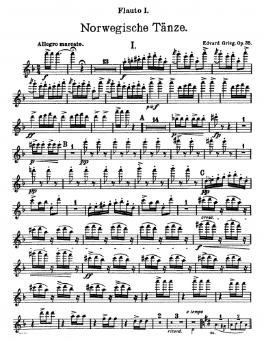Grieg - 4 Norwegian Dances, Op. 35 - For Orchestra (Sitt)