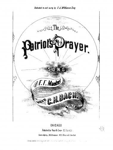 Bach - The Patriot's Prayer - Score