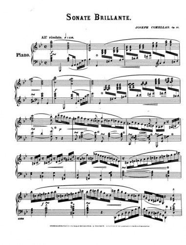 Comellas - Sonate brillante - Piano Score - Score
