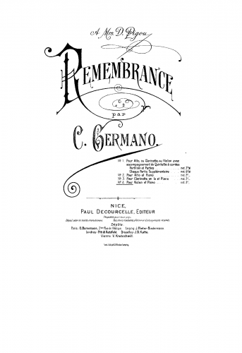 Germano - Remembrance
