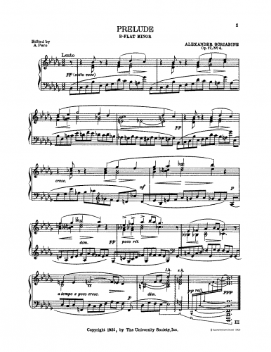 Scriabin - 7 Preludes, Op. 17 - No. 4