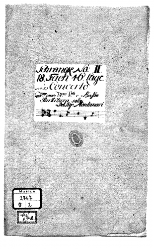 Montanari - Concerto Grosso in E-flat major - Score