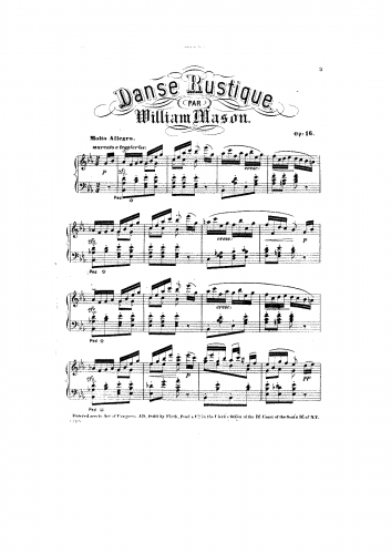 Mason - Danse rustique - Score
