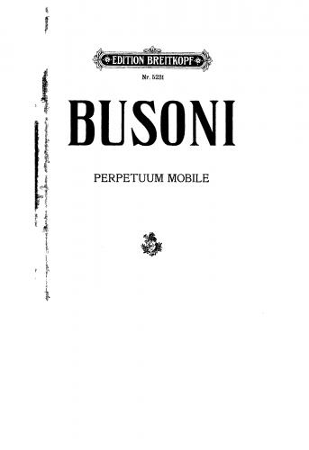 Busoni - Klavierübung in 5 Teilen - Score