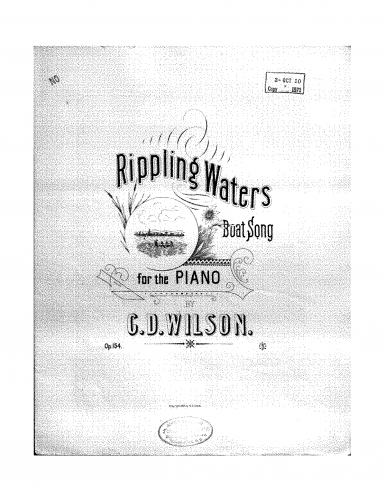 Wilson - Rippling Waters - Piano Score - Score