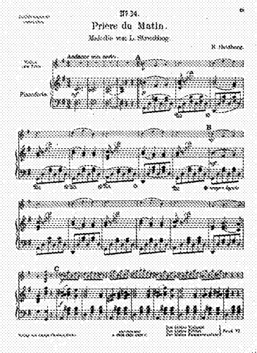 Gobbaerts - 3 Morceaux faciles - Narcisse (No. 3) For Violin and Piano (Heldburg)