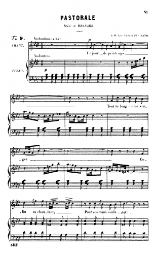 Bizet - Pastorale - Score