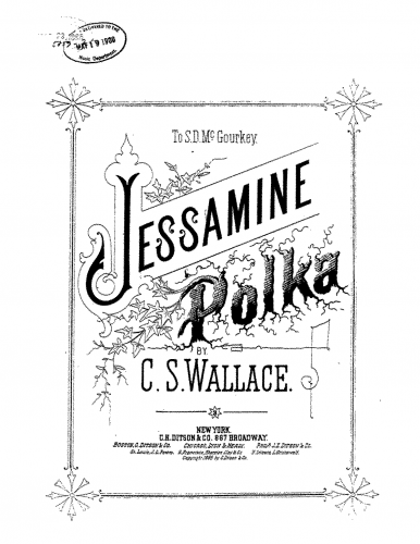 Wallace - Jessamine - Piano Score - Score
