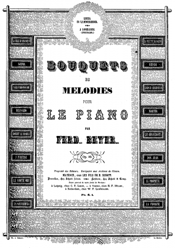 Beyer - Bouquet de Melodies - Piano Score Selections - 1. Lucia di Lammermoor
