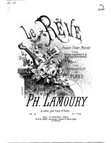 Lamoury - La rêve - Scores and Parts