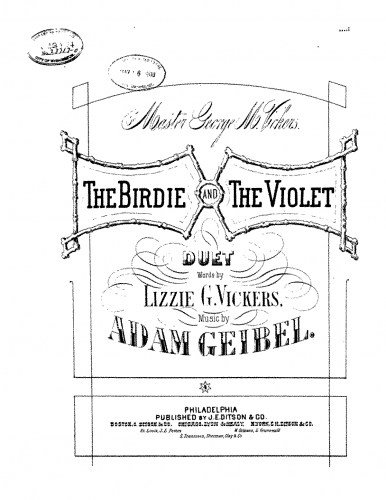 Geibel - The Birdie and The Violet - Score
