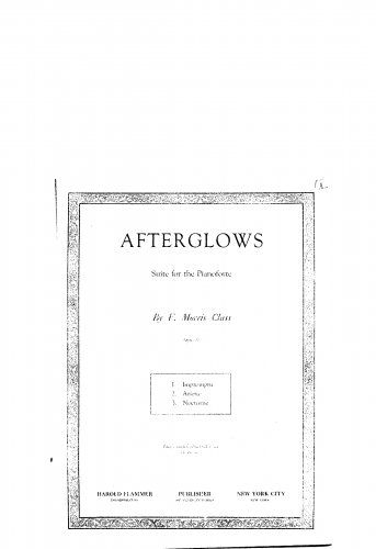 Class - Afterglows - Score