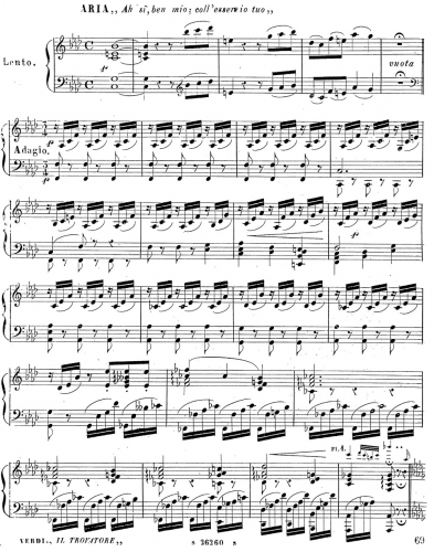Verdi - Il Trovatore - Recitativo ed aria: ''Ah si, ben mio ... Di quella pira'' (Act IV, No. 18) For 2 Flutes and Piano (Rabboni)