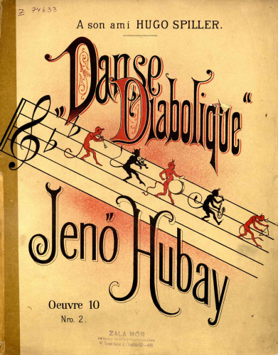 Hubay - 3 Morceaux - Scores and Parts No. 2: Danse diabolique
