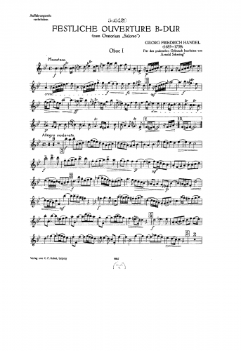 Handel - Solomon - Overture