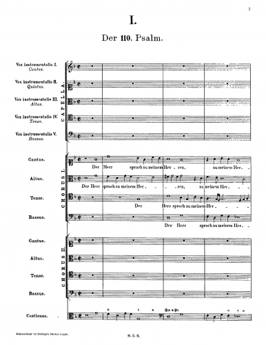 Schütz - Psalms of David, Op. 2 - Band 2, SWV 22-34