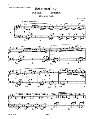 Grieg - Lyric Pieces, Op. 43 - Piano Score - Score