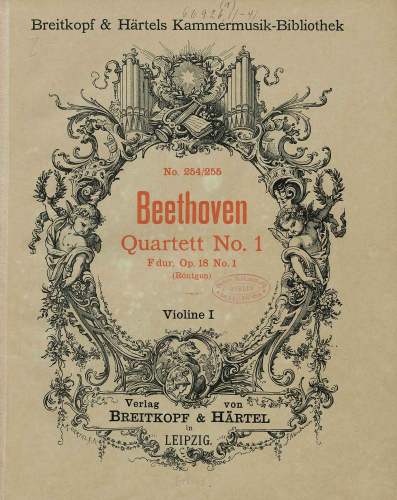 Beethoven - String Quartet No. 1