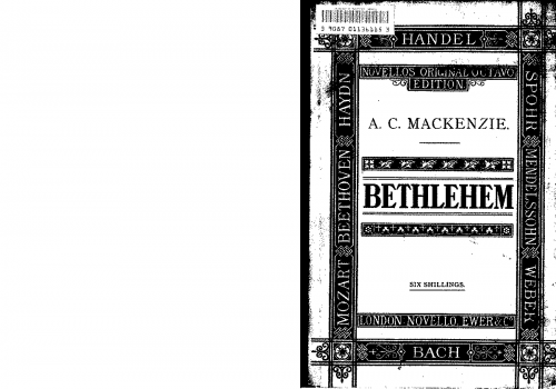 Mackenzie - Bethlehem - Vocal Score - Vocal Score