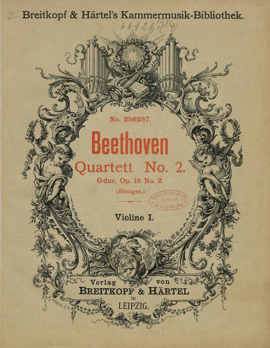 Beethoven - String Quartet No. 2 in G major