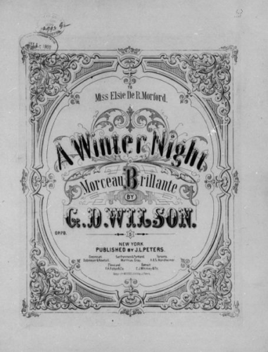 Wilson - A Winter Night - Score