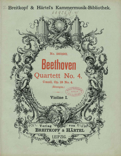 Beethoven - String Quartet No. 4 in C minor