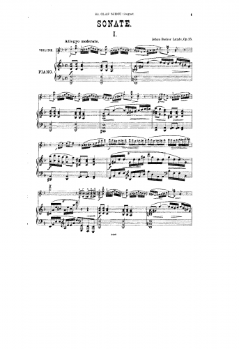 Backer-Lunde - Violin Sonata