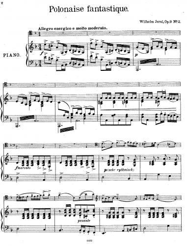 Jeral - 2 Pieces for Cello and Piano - Scores and Parts Polonaise fantastique (No. 2)