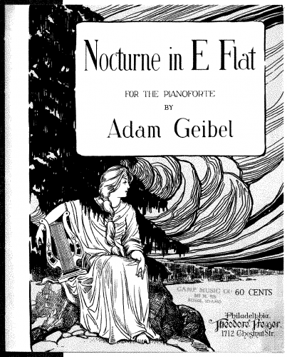 Geibel - Nocturne in E flat major - Piano Score - Score