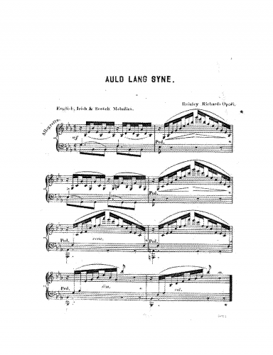 Richards - Auld Lang Syne, Op. 57 - Score