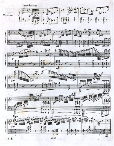 Leidesdorf - Variations sur le thême favori Ah del mio cor il giubilo - Score