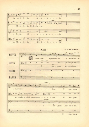 Victoria - O magnum mysterium - Chorus Scores - Score