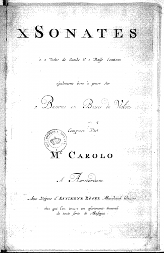 Carolo - 10 Trio Sonatas