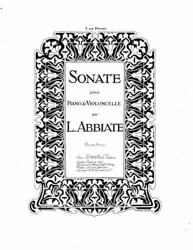 Abbiate - Cello Sonata No. 1