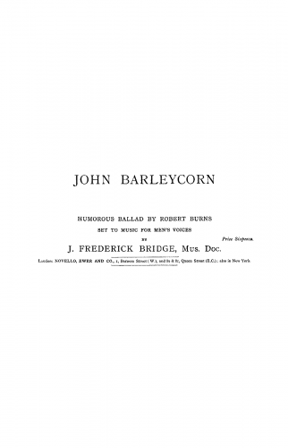 Bridge - John Barleycorn - Score