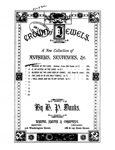 Danks - Crown of Jewels - Vocal Score