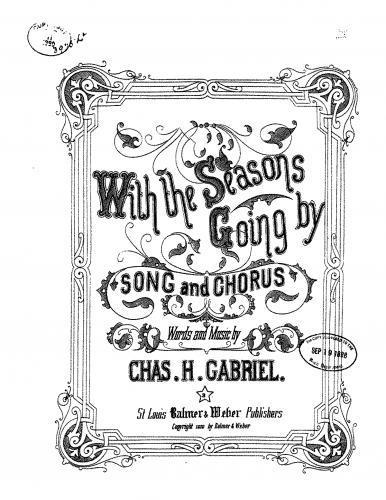 Gabriel - With the Seasons Going By - Score