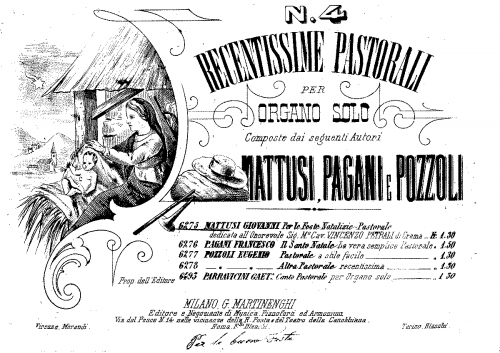 Mattusi - Pastorale per le feste natalizie - Score