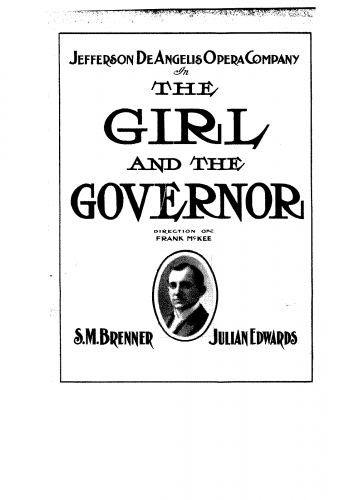 Edwards - The Girl and the Governor - Vocal Score - Score