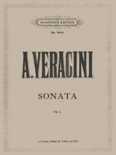 Veracini - Trio Sonatas, Op. 1 - Sonata in C minor (No. 7) For 2 Violins, Cello and Piano (Jensen)