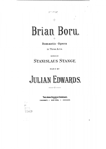 Edwards - Brian Boru - Vocal Score - Score