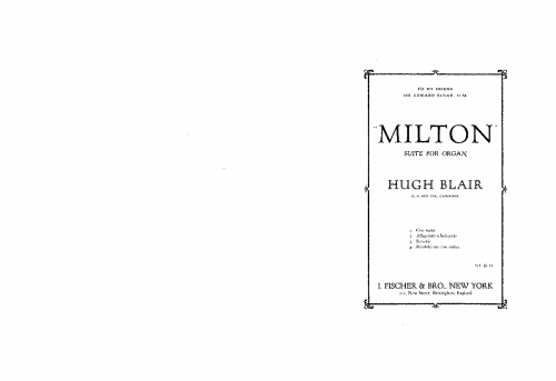 Blair - Milton - Score