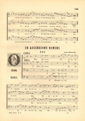 Marenzio - O Rex gloriae - Score
