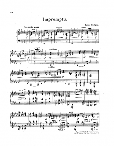 Röntgen - Impromptu - Score