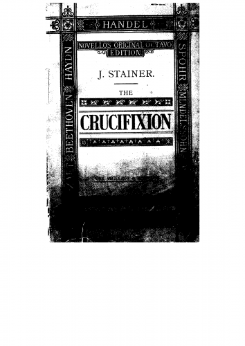 Stainer - The Crucifixion - Vocal Score - Score