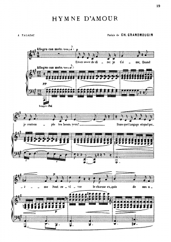 Pierné - Hymne d'amour - Score