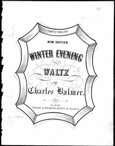Balmer - Winter Evening Waltz - Score